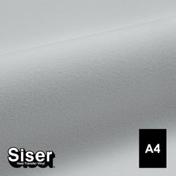 Siser - Flock - Feuille A4 Thermocollant - (S0001) Blanc Velours - 20 x 30 cm