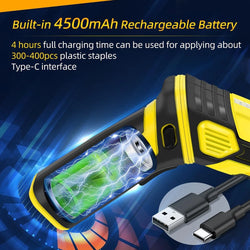 Pistolet À Souder Pour Plastique Rechargeable - 400 Agrafes Incluses