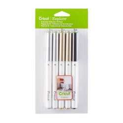 stylos pointe meduim et fine de cricut colorés métallique et noir vendu chez atome3d