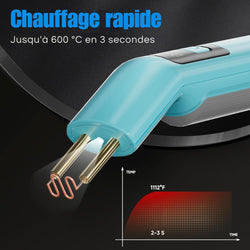 Pistolet À Souder Pour Plastique Rechargeable - 200 Agrafes Incluses