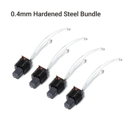 Snapmaker - U1 - Tête d'Extrusion Buse 0,4 mm Acier trempé (Hardened Steel Hot End Bundle) - 4 pcs