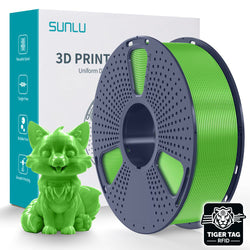 Sunlu - PETG - Vert (Green) - 1,75 mm - 1 kg avec RFID TigerTag