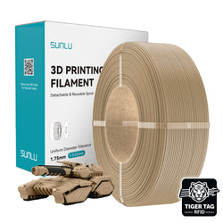 Sunlu - PLA - Chêne (Oak) - 1,75 mm - 1 kg - Refill avec RFID TigerTag