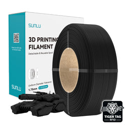 Sunlu - PLA - Noir (Black) - 1,75 mm - 1 kg - Refill avec RFID TigerTag