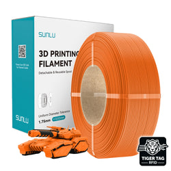 Sunlu - PLA - Lever de Soleil (Sunny Orange) - 1,75 mm - 1 kg - Refill avec RFID TigerTag