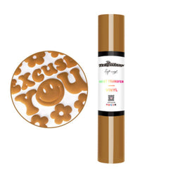 TeckWrapCraft - Puff HTV - Thermocollant - Chocolat - 1,5 m