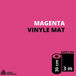 AVERY 500 - Vinyle Adhésif - Magenta Mat - 30 cm x 3 m