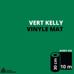 AVERY 500 - Vinyle Adhésif - Vert Kelly - Mat - 30 cm x 10 m