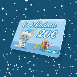 Carte Cadeau Atome3D.com : Le Cadeau Idéal pour les Passionnés d'Impression 3D