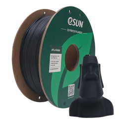 Bobine eSun de ePLA Matte Deep Black - 1 kg - Spool Carton 2 et son print