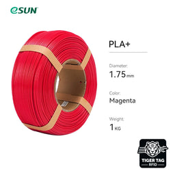 eSun - PLA+ - Magenta - 1,75 mm - 1 kg Refill avec RFID TigerTag