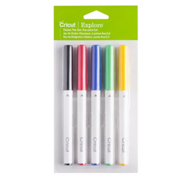 Cricut - Kit 5 Feutres Classiques à Pointe Fine (0.4mm)