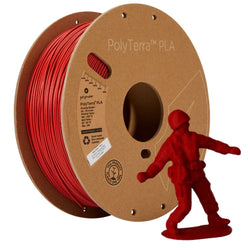 Polymaker - PolyTerra PLA - Rouge armée (army red) - 1,75 mm - 1 kg
