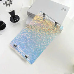 xTool - 3 Plaques Acryliques Iridescentes - Bleu Transparent avec Relief - 3 mm - 30 x 30 cm