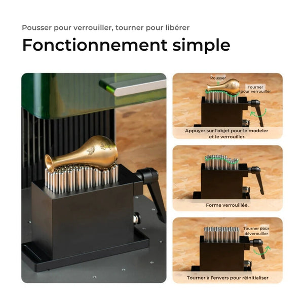 Atome3D.com - xTool - Fixation Modulable pour machines laser